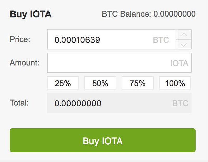 Cách mua IOTA: Số dư IOTA